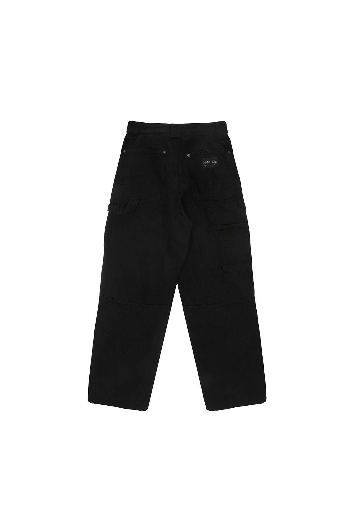 Matin Kim - Double Side Carpenter Denim Pants (Black) product image 2 | TRAB K-Fashion Australia