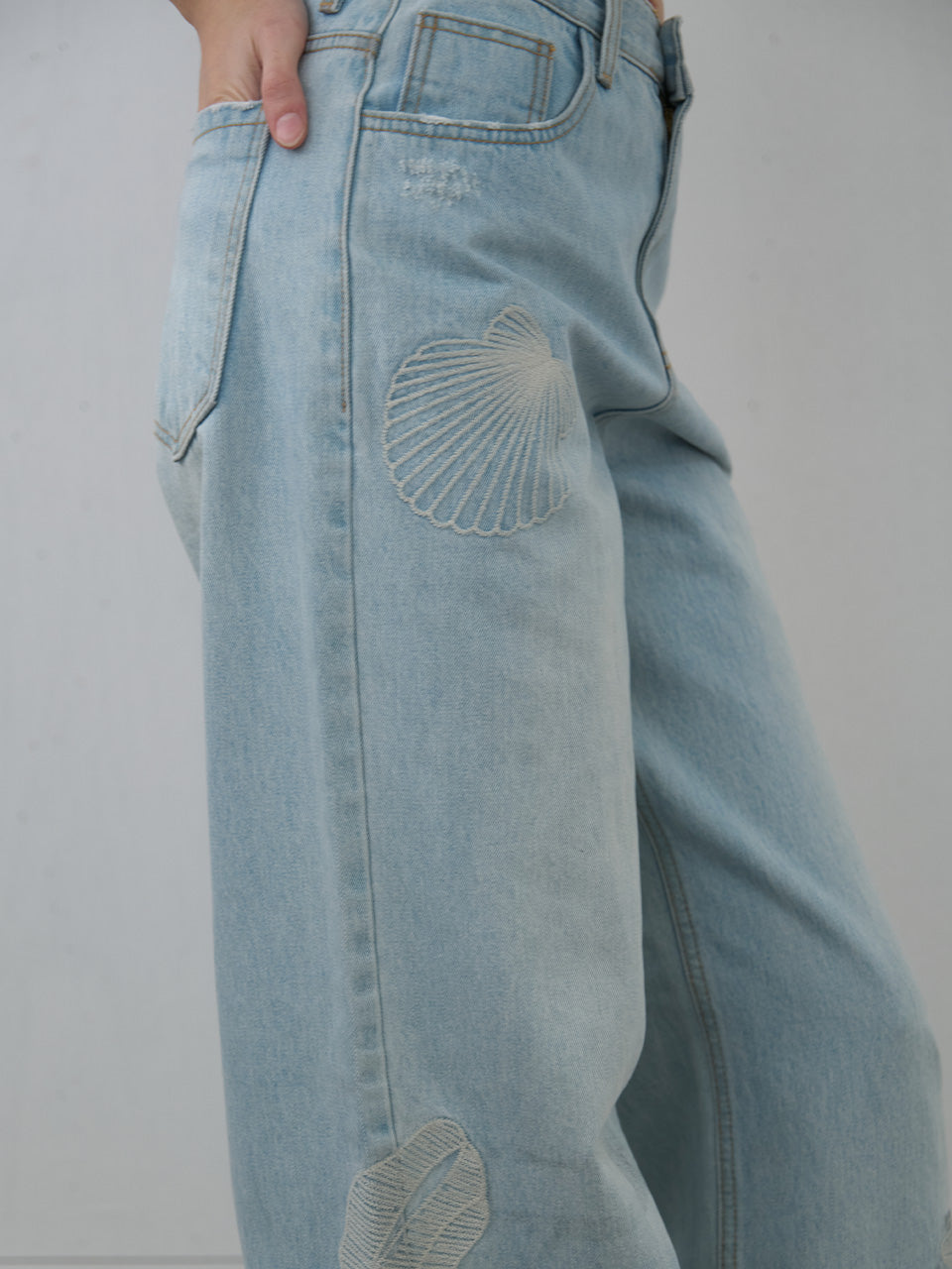 Kijun - Seashore Jeans (Light Blue) product image 4 | TRAB K-Fashion Australia