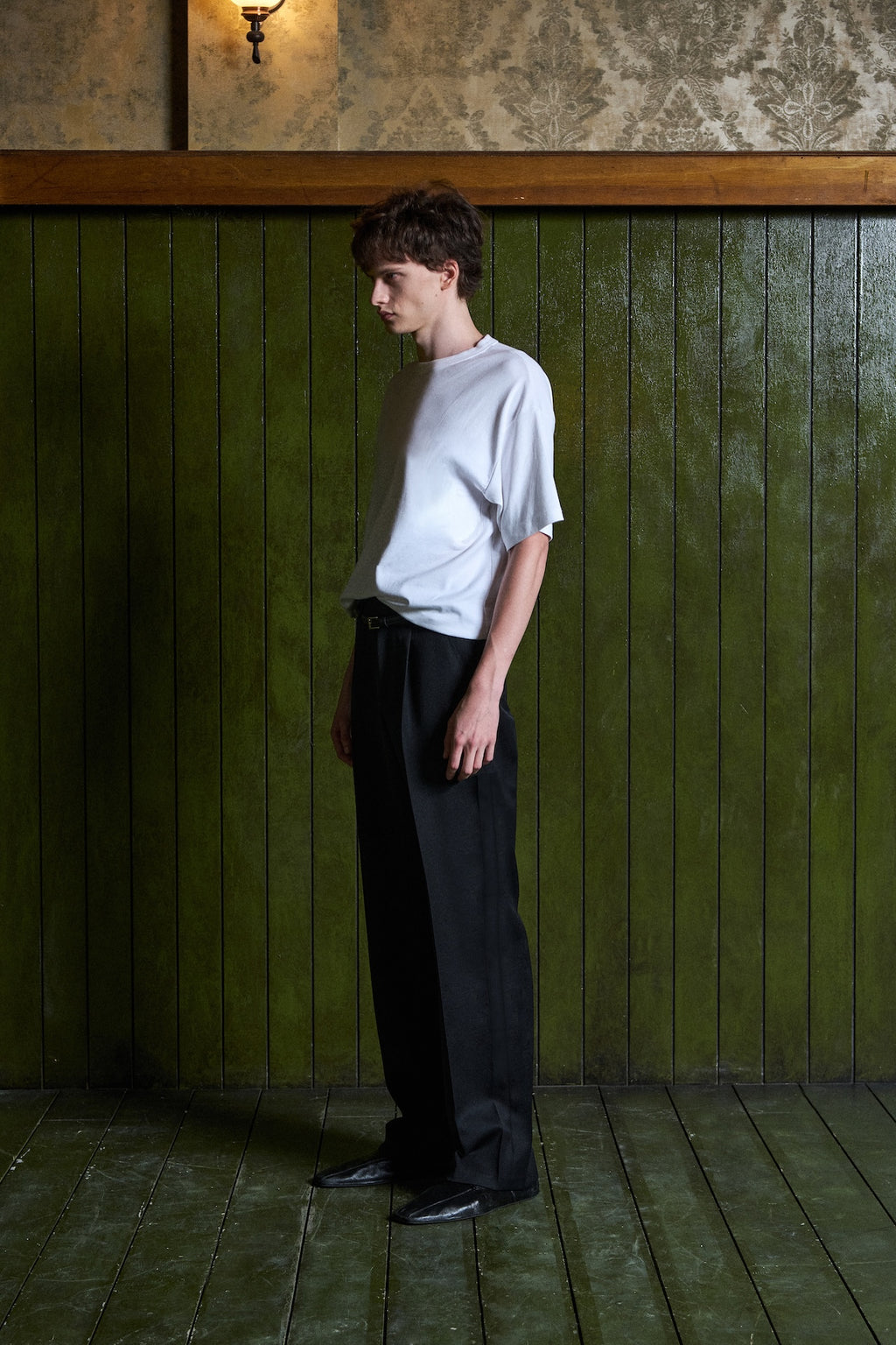 STU - Crease Belt Slacks (Black) product image 7 | TRAB K-Fashion Australia