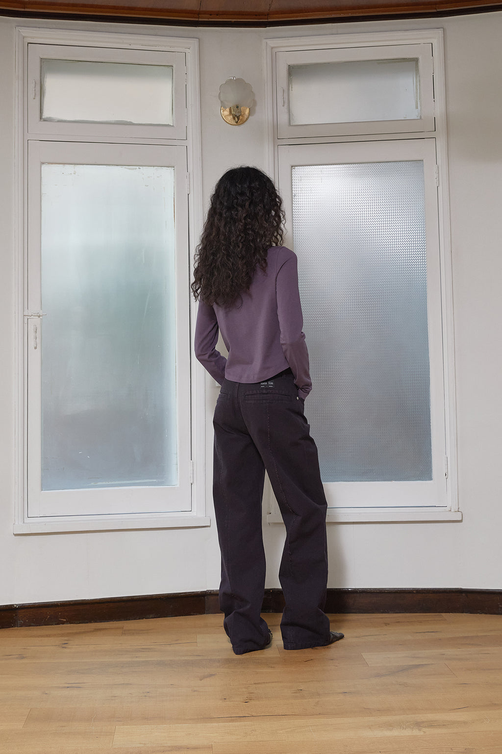 Matin Kim - Tuck Detail Small Logo Top (Purple) product image 9 | TRAB K-Fashion Australia