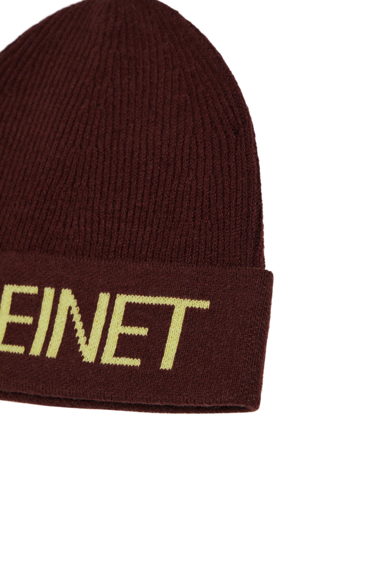 Deinet - Signature Deinet Logo Knit Beanie (Burgundy) product image 3 | TRAB K-Fashion Australia