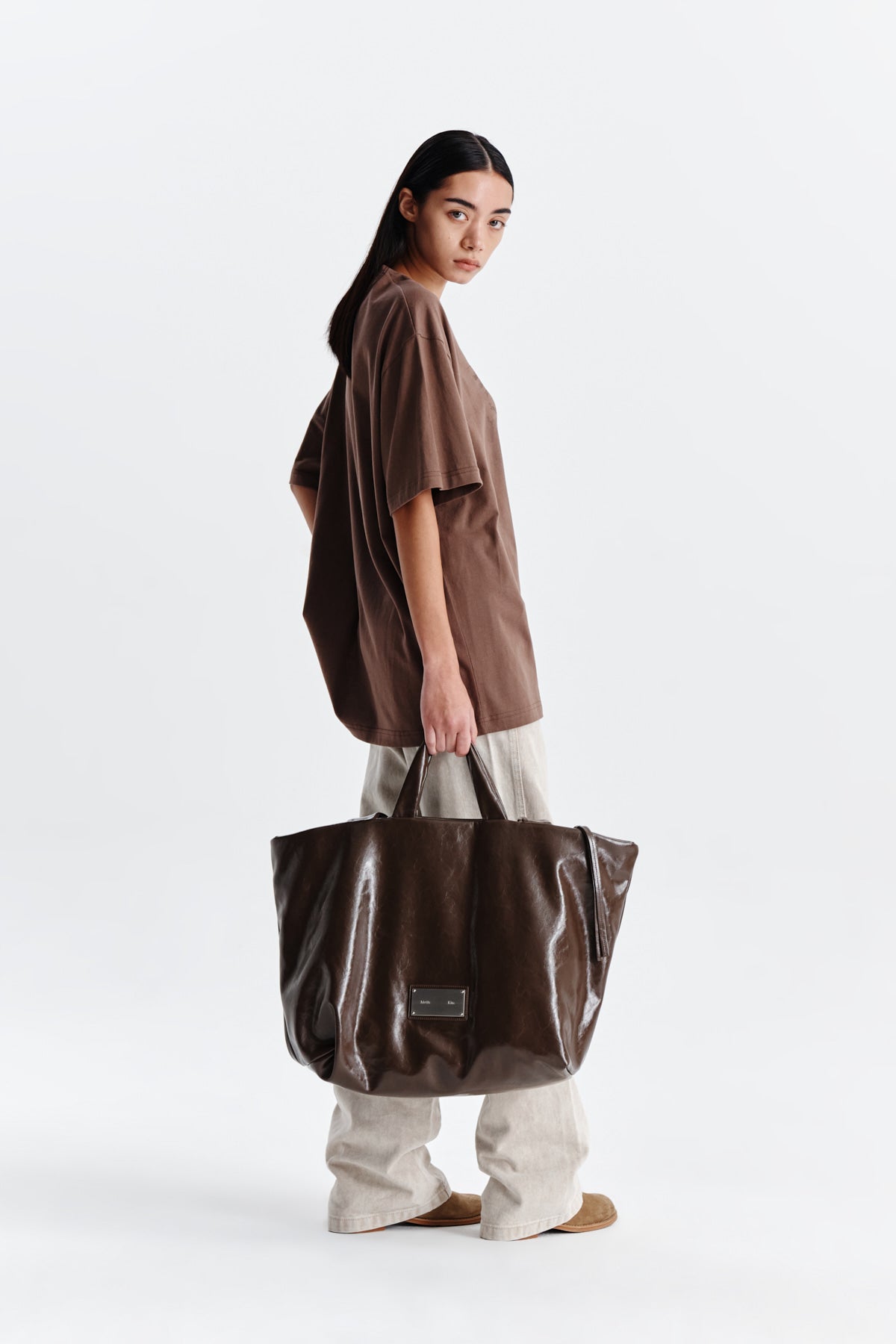 Matin Kim - Side Point Color Denim Pants (Beige) product image 8 | TRAB K-Fashion Australia