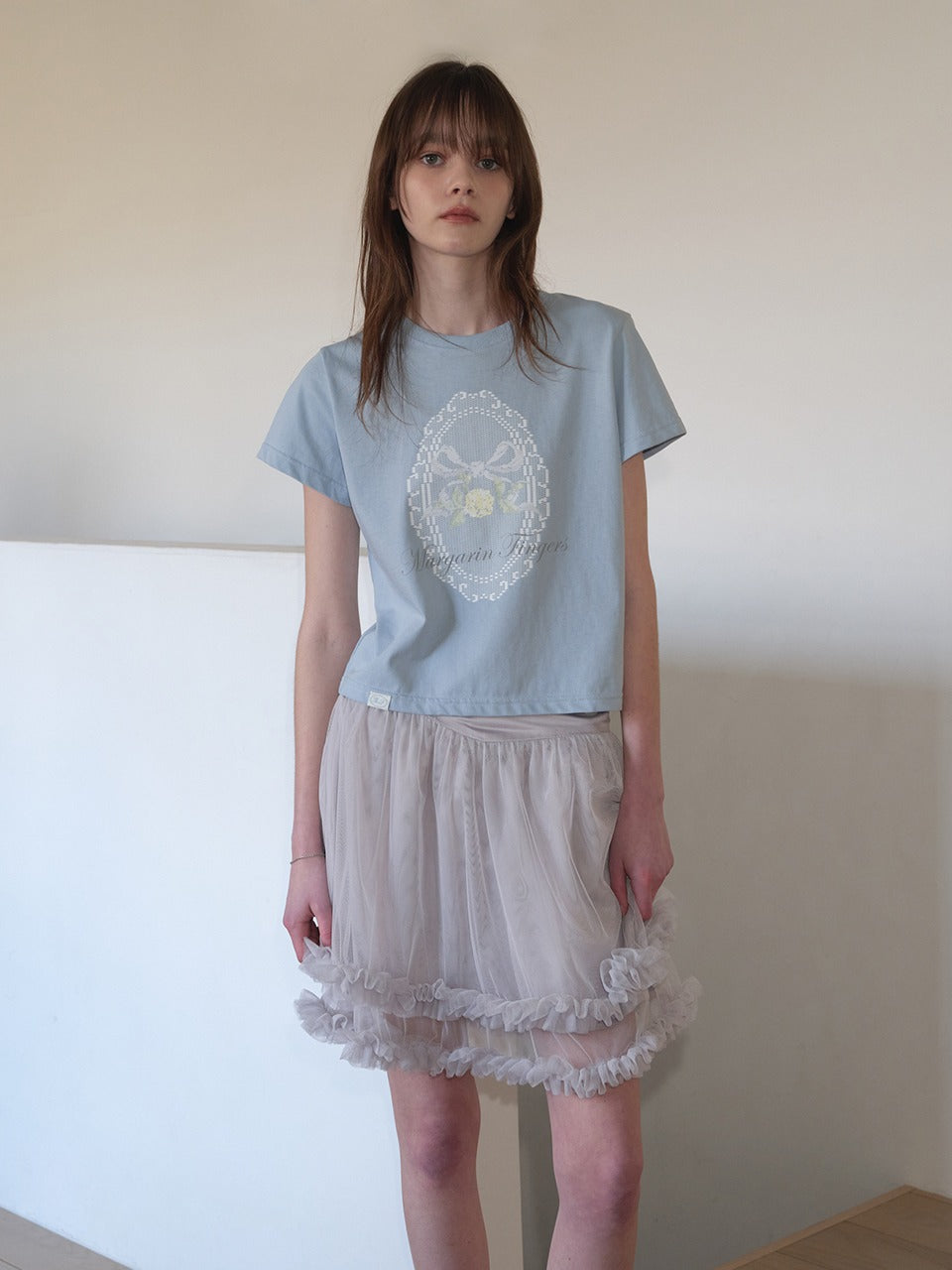 Margarin Fingers - Frill Tutu Skirt (Grey) product image 1 | TRAB K-Fashion Australia