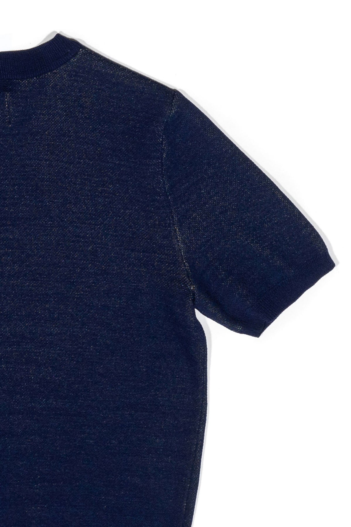 Ioedle - Royal Sandwich Jacquard Crop Top (Navy) product image 6 | TRAB K-Fashion Australia