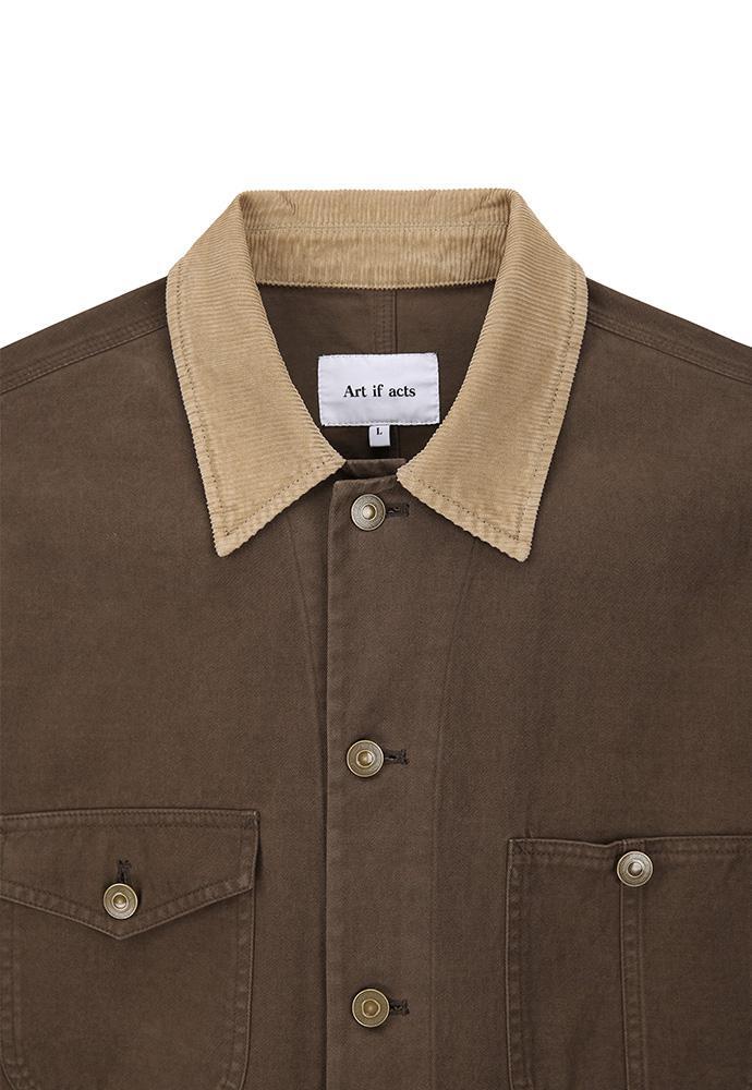 Art if acts - Garment Washed Chore Jacket (Vintage Brown) product image 10 | TRAB K-Fashion Australia