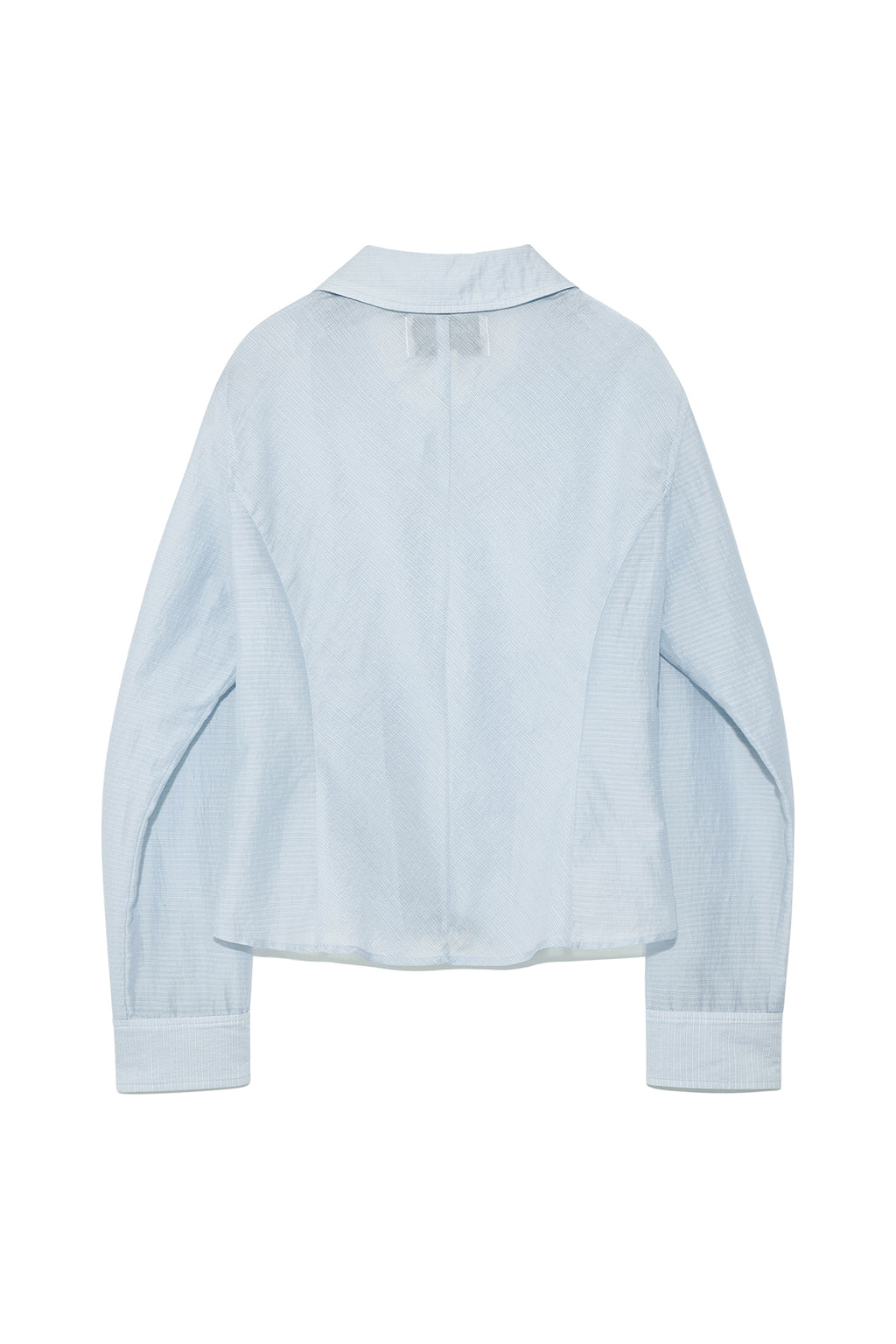 Matin Kim - Unbalance Button Point Shirt (Light Blue) product image 2 | TRAB K-Fashion Australia