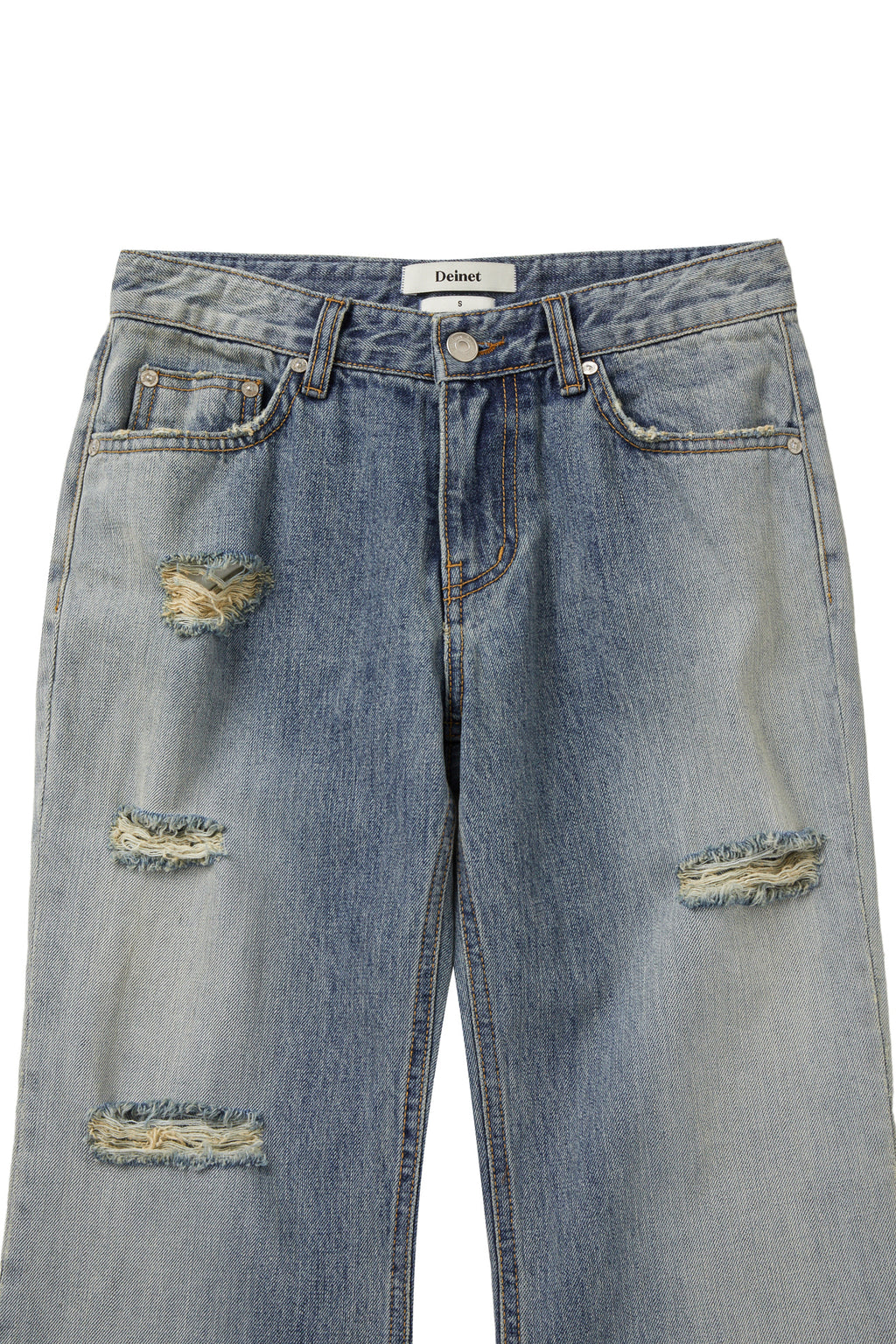 Deinet - Side Seam Washed Jeans (Blue) product image 3 | TRAB K-Fashion Australia