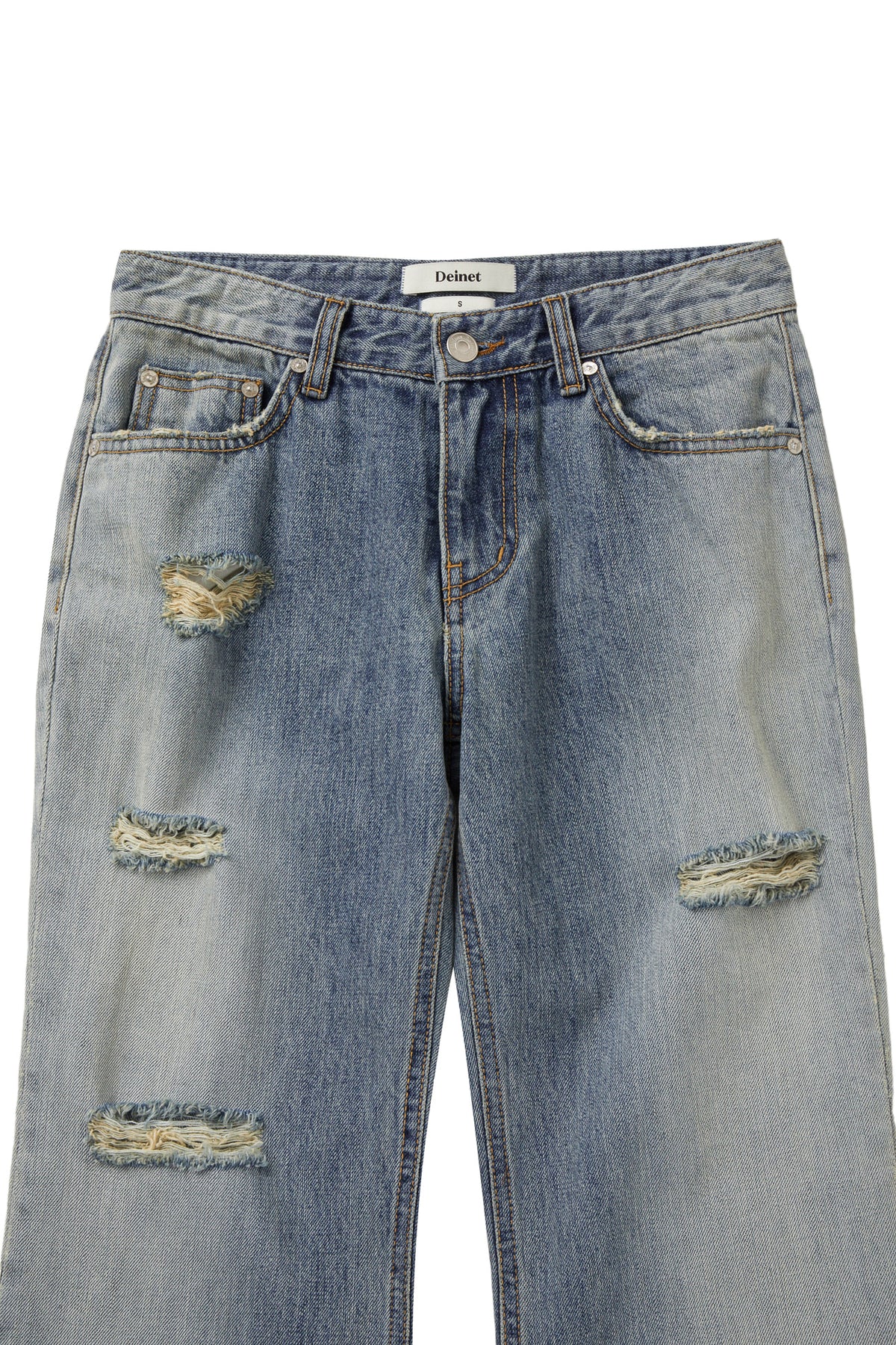 Deinet - Side Seam Washed Jeans (Blue) product image 3 | TRAB K-Fashion Australia