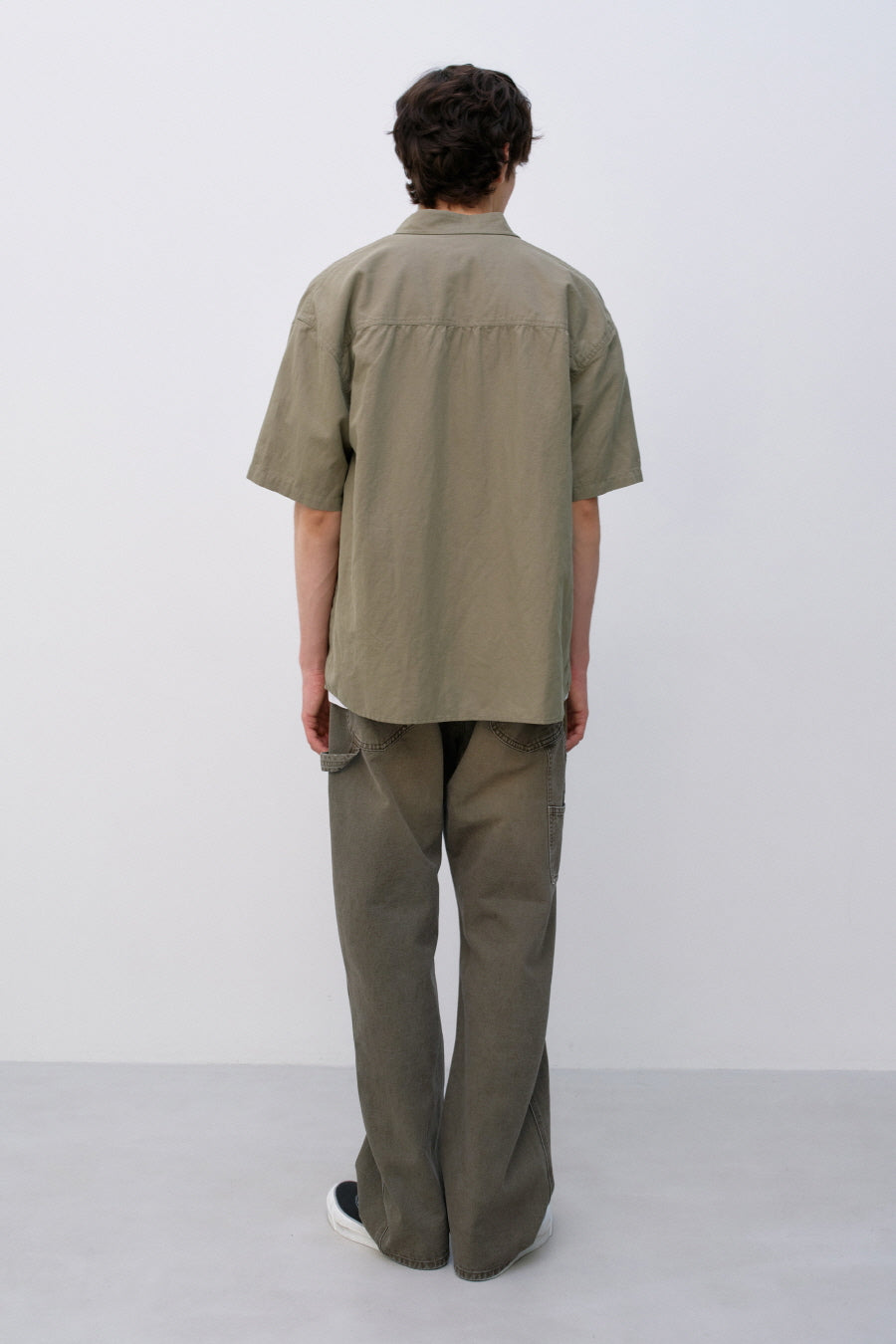 Insilence - Washed Natural Slub Shirt (Khaki Beige) product image 4 | TRAB K-Fashion Australia