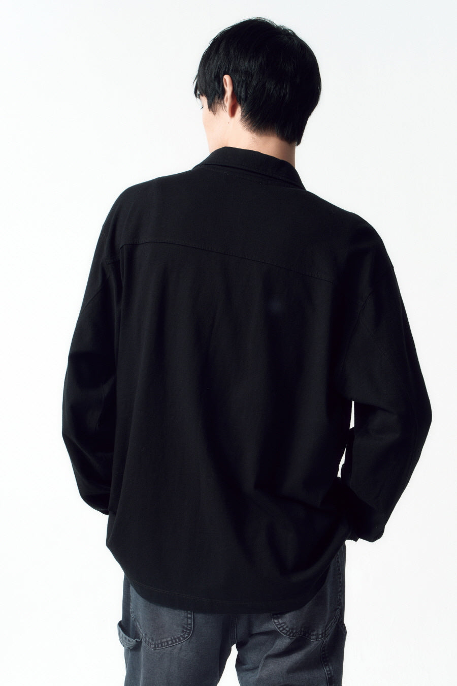 Insilence - Organic Cotton Jersey Shirt (Black) product image 6 | TRAB K-Fashion Australia
