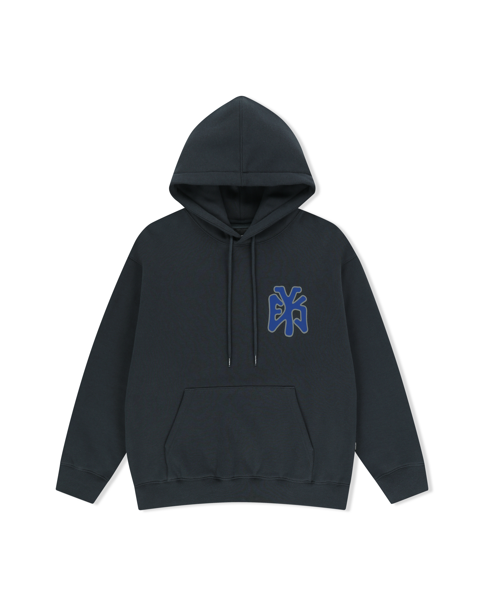 yeseyesee - Y.E.S Athlete Logo Hoodie (Charcoal) product image 1 | TRAB K-Fashion Australia
