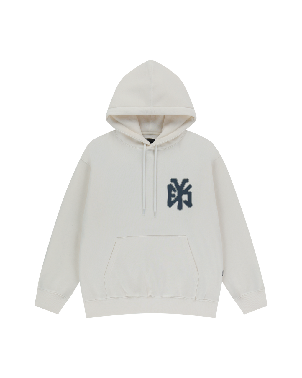 yeseyesee - Y.E.S Athlete Logo Hoodie (Off White) product image 1 | TRAB K-Fashion Australia
