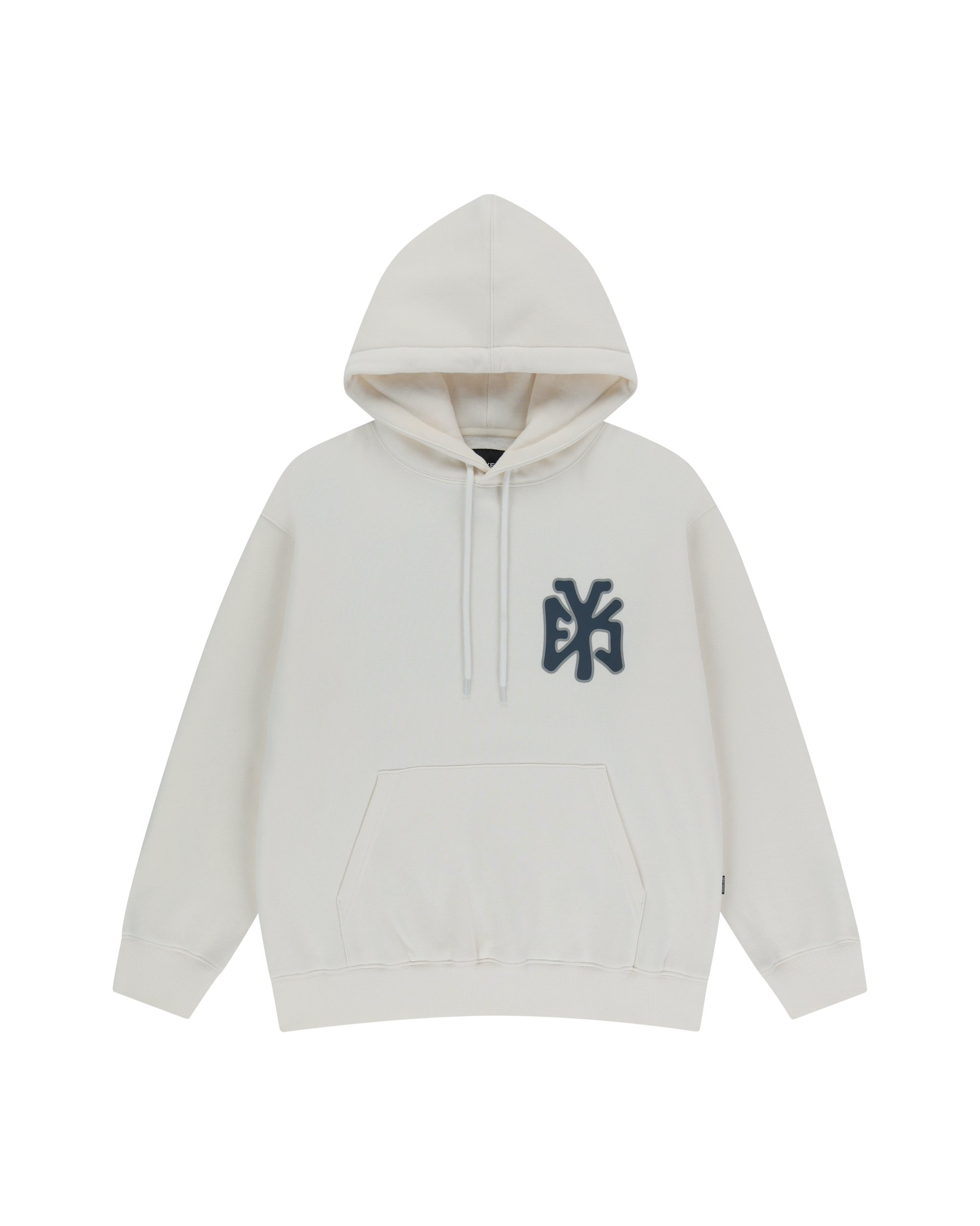 yeseyesee - Y.E.S Athlete Logo Hoodie (Off White) product image 1 | TRAB K-Fashion Australia