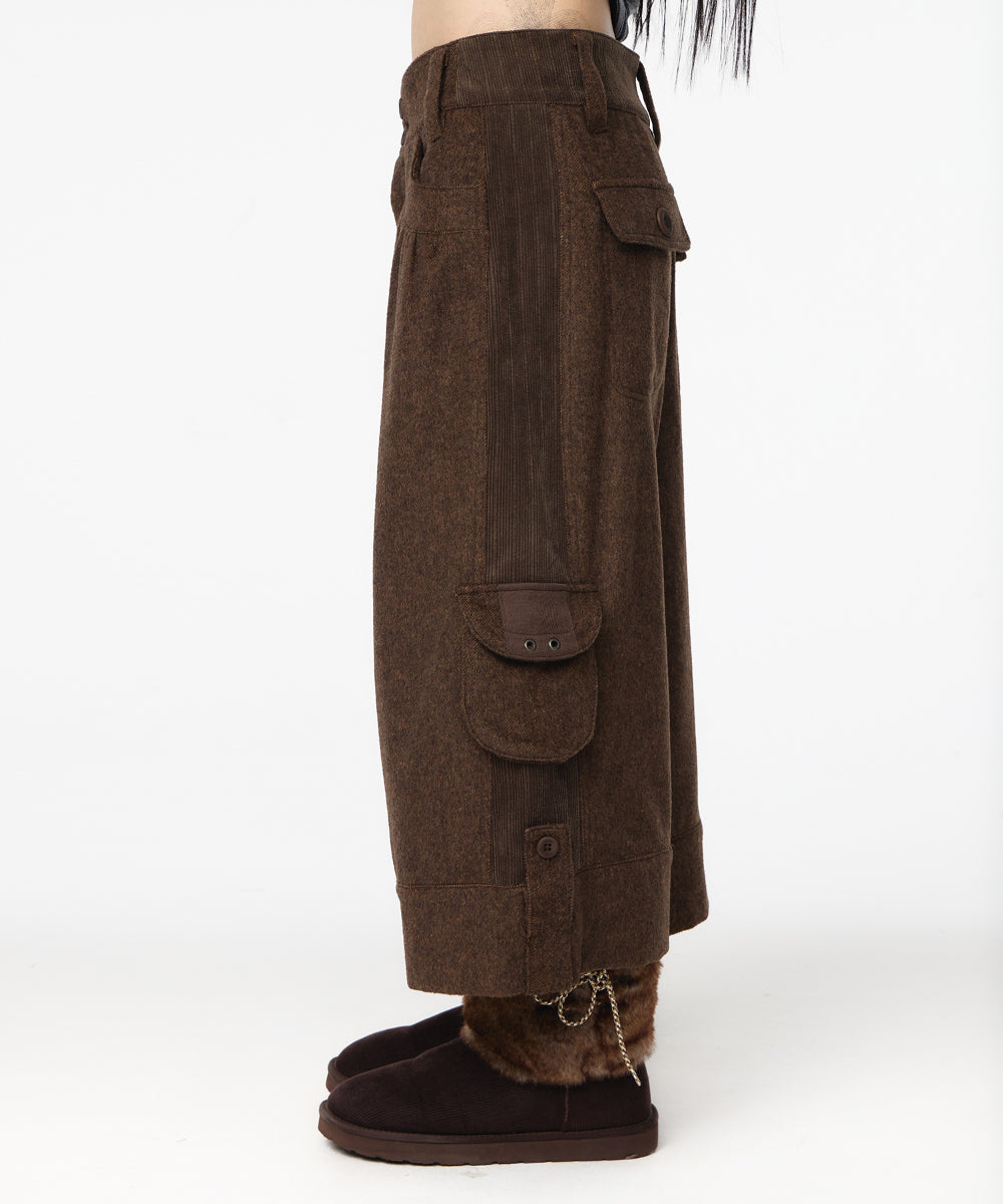 Coyseio - Side Panel Wide Pants (Brown) product image 5 | TRAB K-Fashion Australia