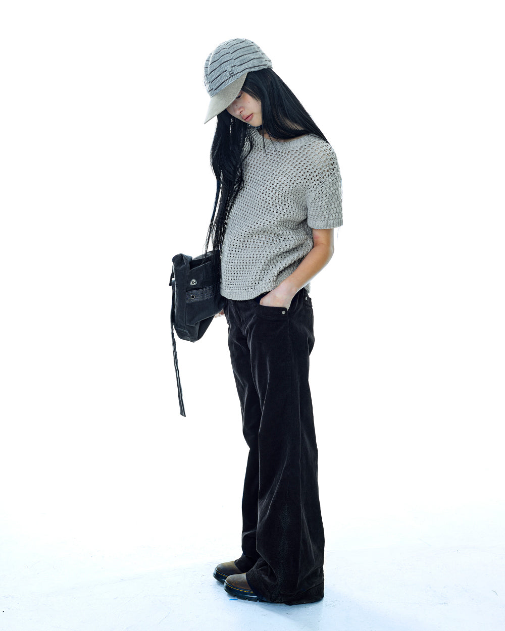 Coyseio - Poing Half Knit (Grey) product image 10 | TRAB K-Fashion Australia