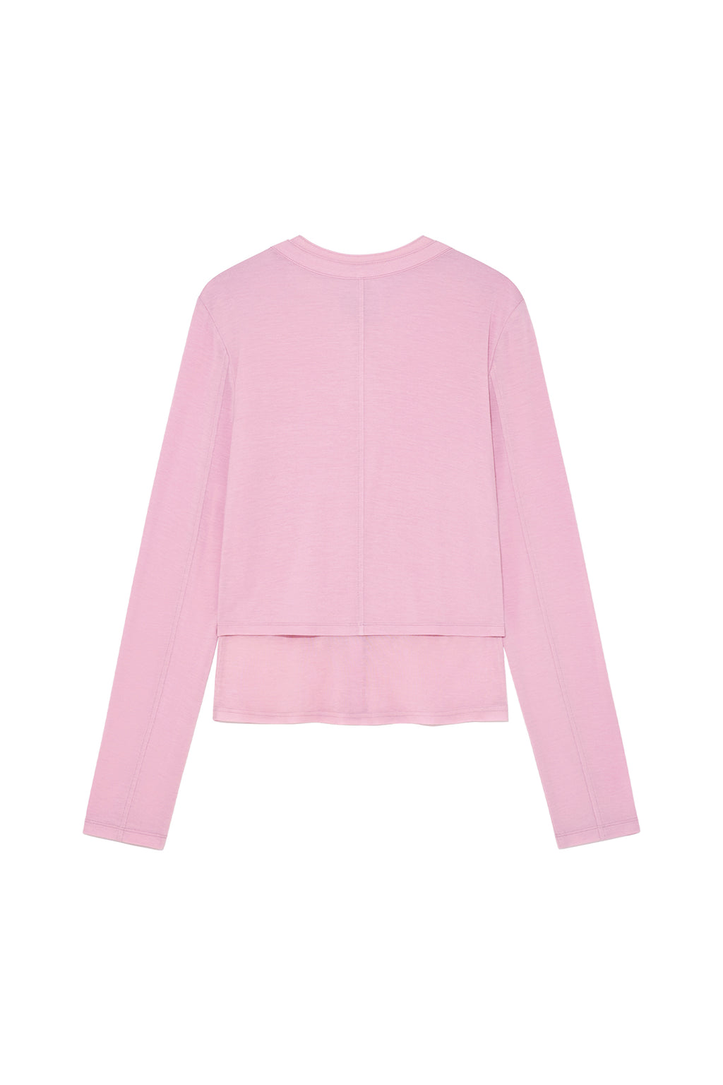 Matin Kim - Layered Snap Cardigan (Light Pink) product image 5 | TRAB K-Fashion Australia