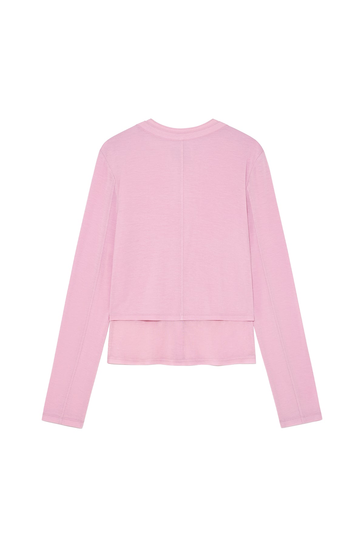 Matin Kim - Layered Snap Cardigan (Light Pink) product image 5 | TRAB K-Fashion Australia