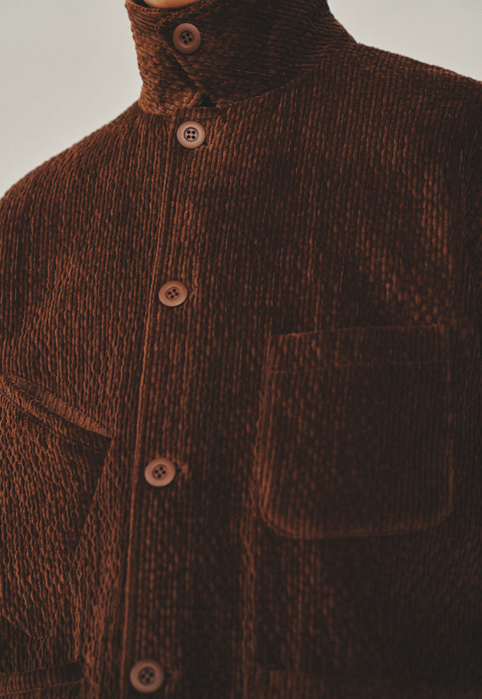 Art if acts - Corduroy French Work Jacket (Brown) product image 2 | TRAB K-Fashion Australia