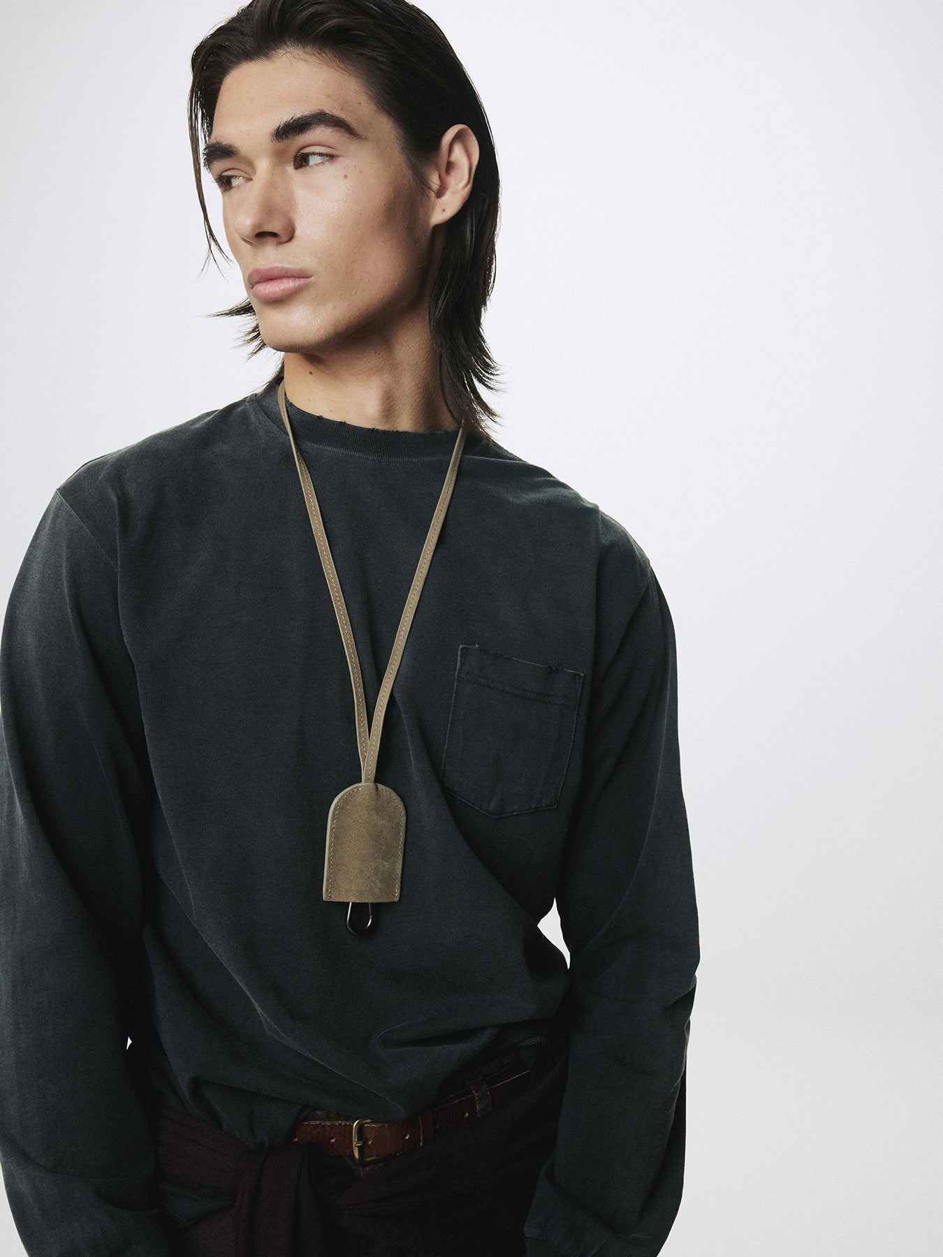 Tonywack - Garment Dyed Long Sleeve Crew (Faded Black) product image 1 | TRAB K-Fashion Australia