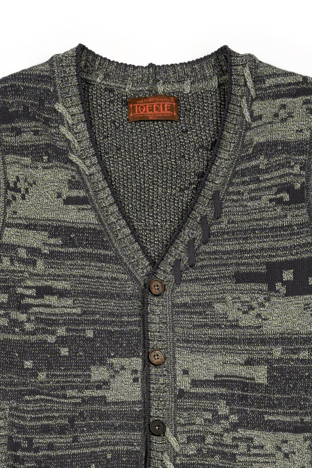 Ioedle - Mosaic Urban Knit Vest Cardigan (Green) product image 4 | TRAB K-Fashion Australia