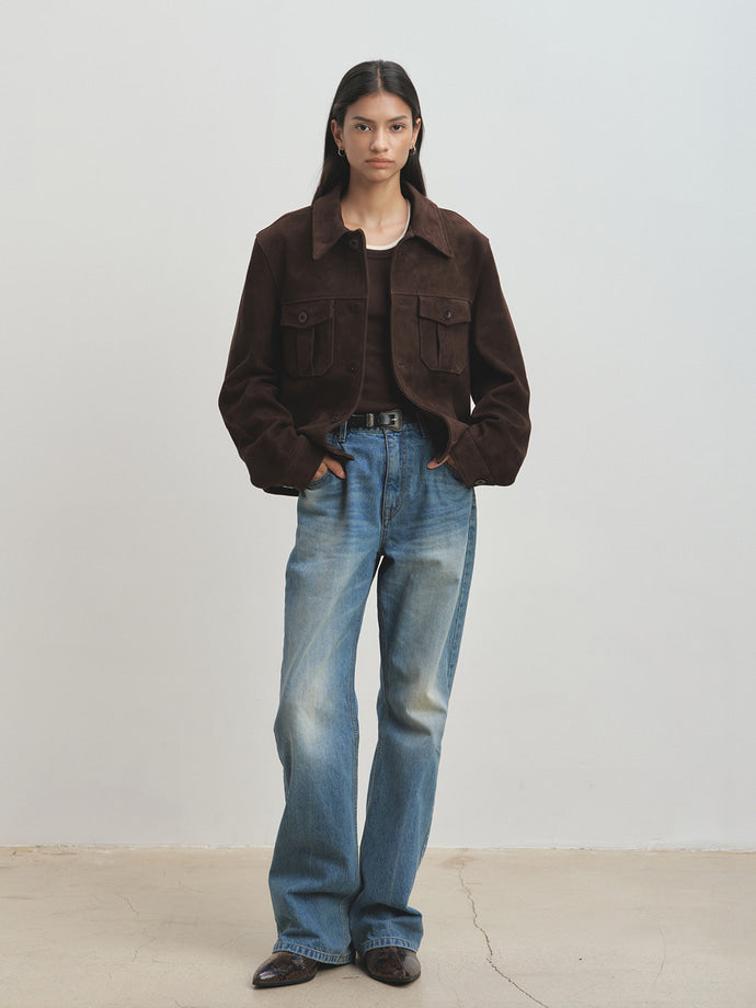 Tonywack - Flared-Leg Denim Jeans (Washed Blue) product image 2 | TRAB K-Fashion Australia