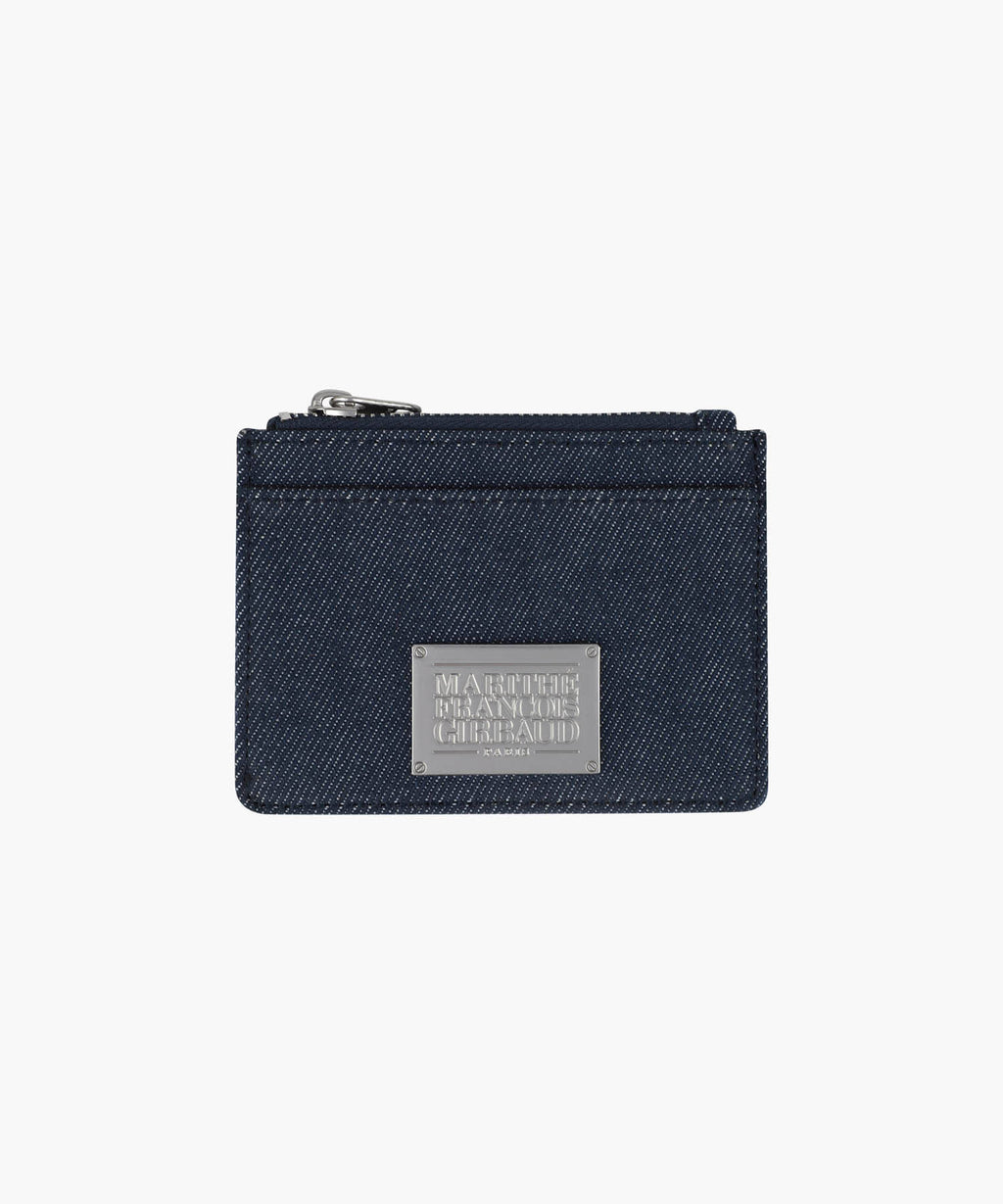 Marithe & Francois Girbaud - Classic Logo Zip Card Wallet (Dark Blue) product image 3 | TRAB K-Fashion Australia