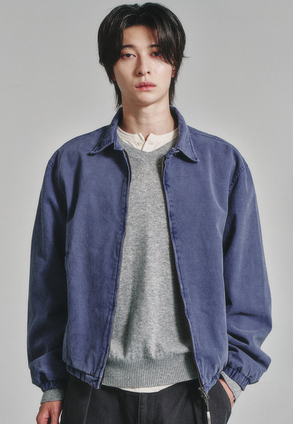 Art if acts - Garment Dyed Swing Jacket (French Blue) product image 5 | TRAB K-Fashion Australia