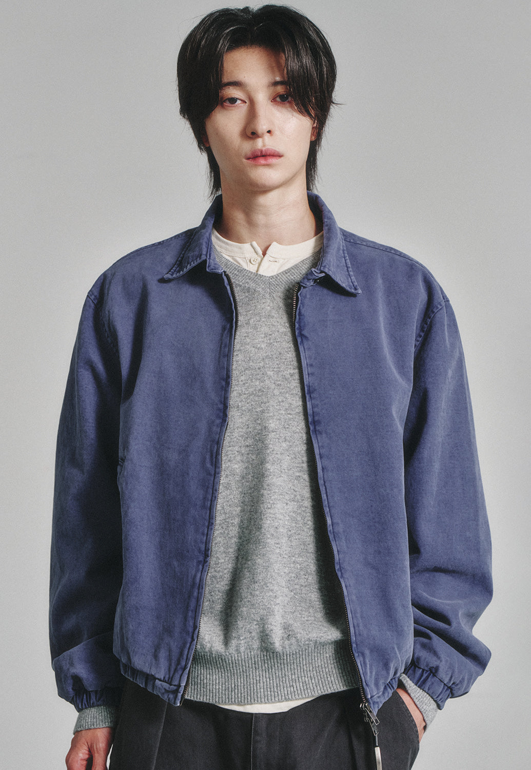 Art if acts - Garment Dyed Swing Jacket (French Blue) product image 5 | TRAB K-Fashion Australia