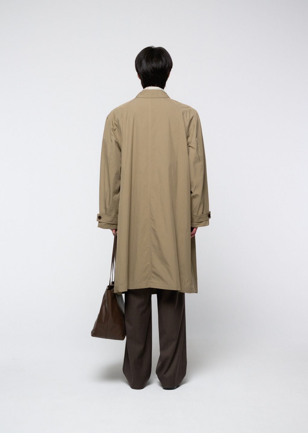 Amomento - Cotton nylon shirring coat (Khaki) product image 25 | TRAB K-Fashion Australia