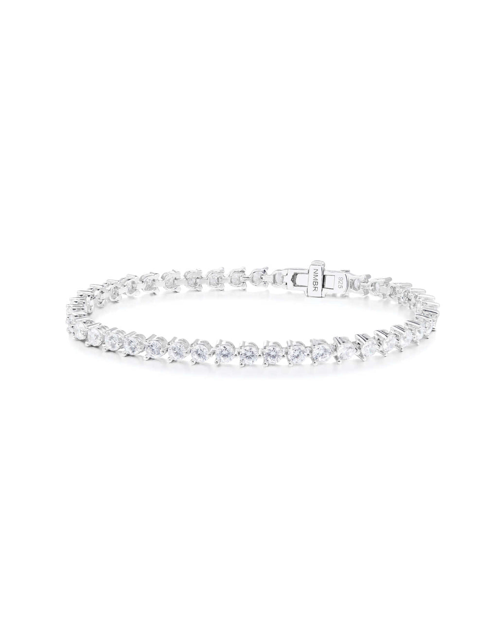 Numbering - N-dia Tennis Bracelet / 3 Prong (3mm) #3910 product image 7 | TRAB K-Fashion Australia