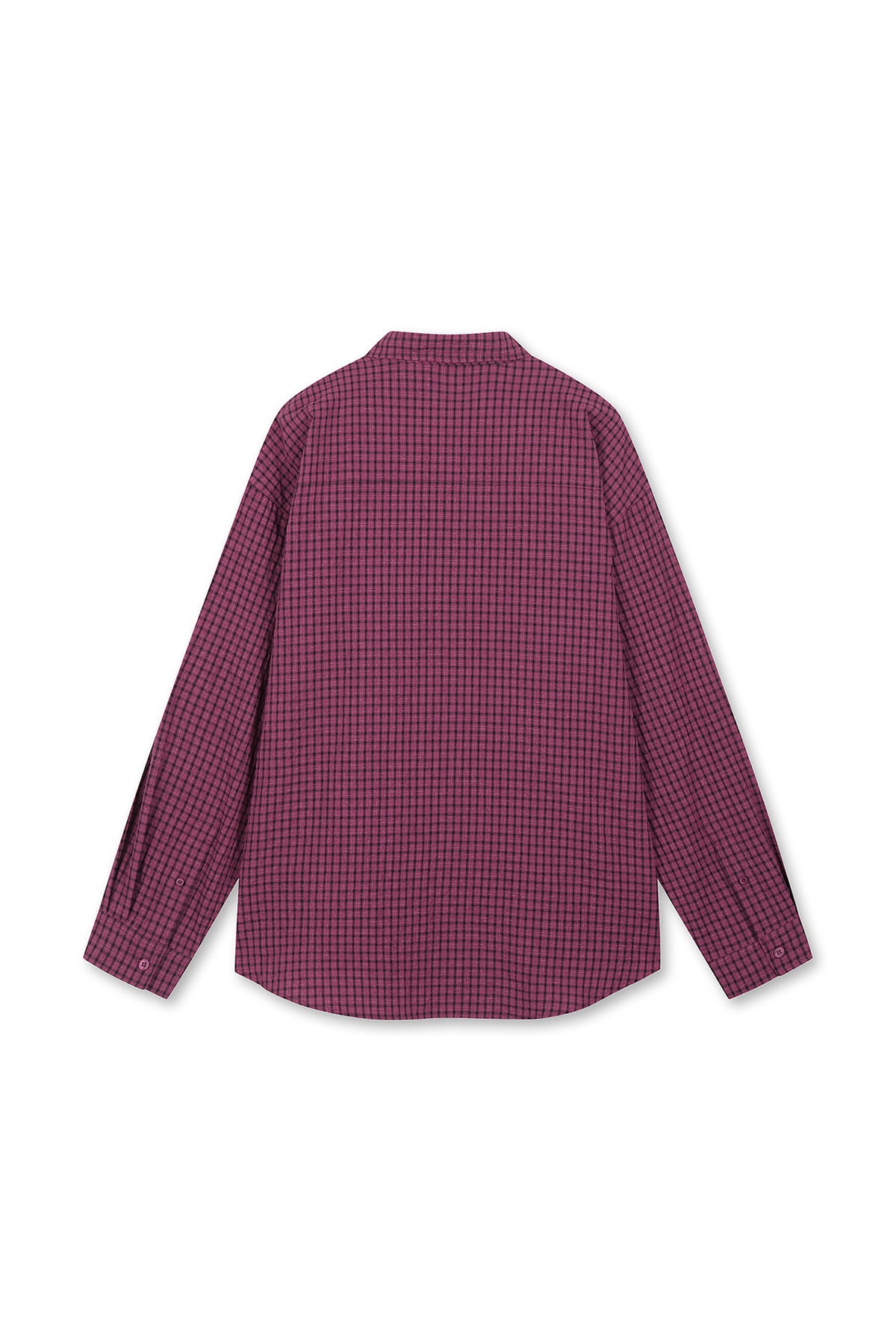 Matin Kim - Front Graphic Check Shirt (Pink) product image 2 | TRAB K-Fashion Australia