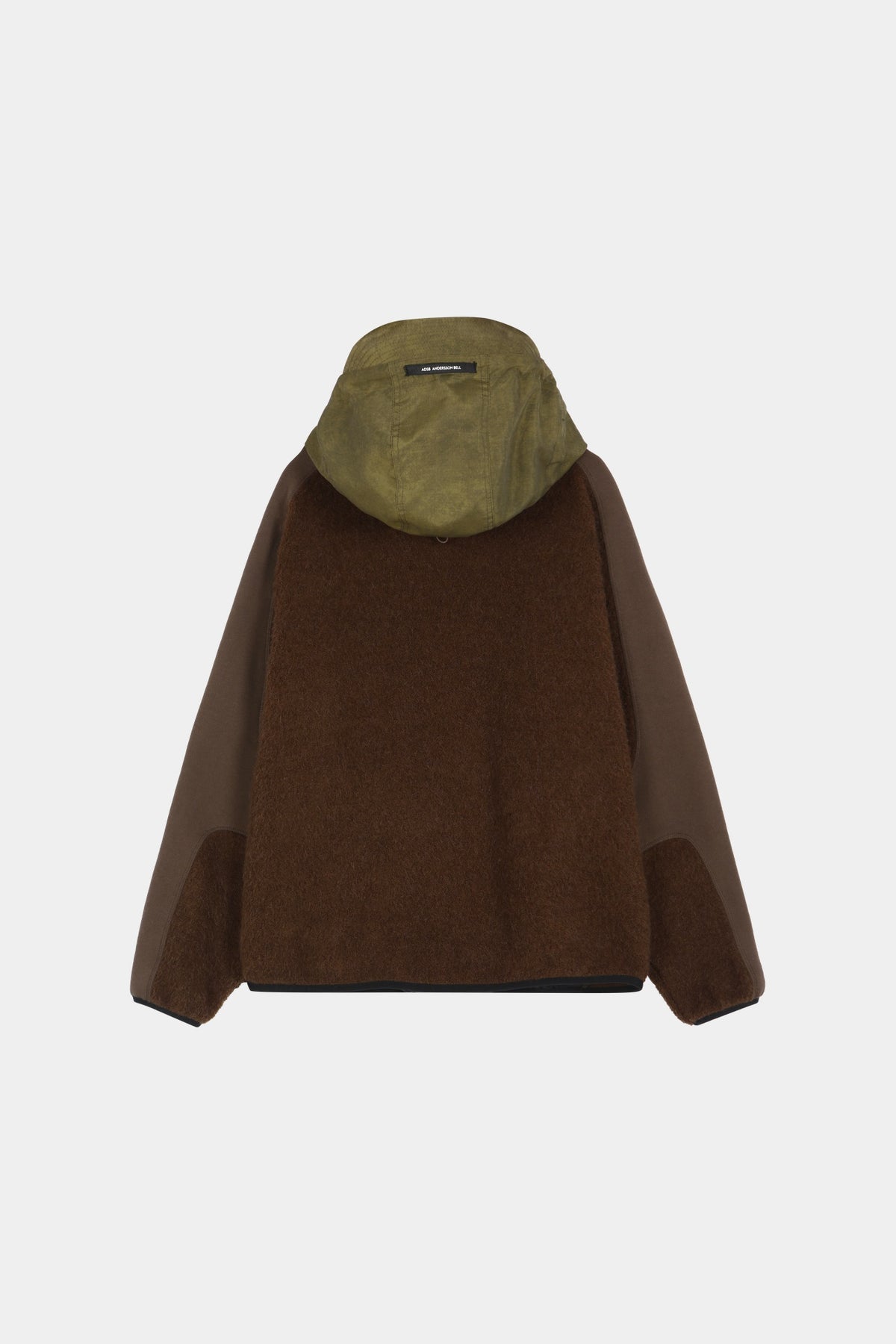 Andersson Bell - Orte Terry Half Zip Up Hoodie (Brown) product image 10 | TRAB K-Fashion Australia