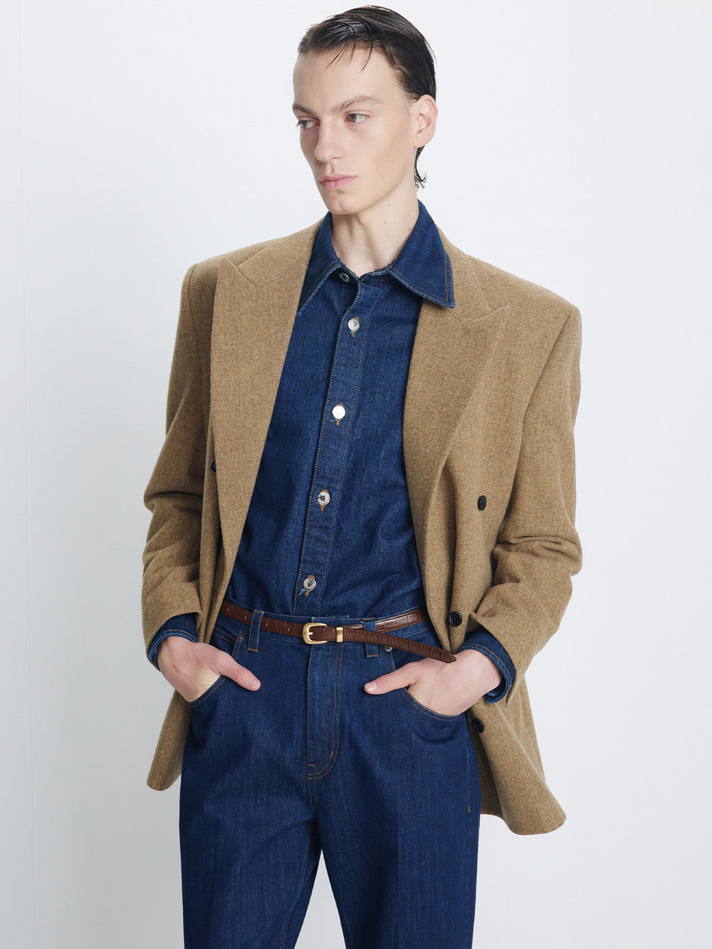 Tonywack - Flared-Leg Denim Jeans (Rinsed Indigo) product image 4 | TRAB K-Fashion Australia