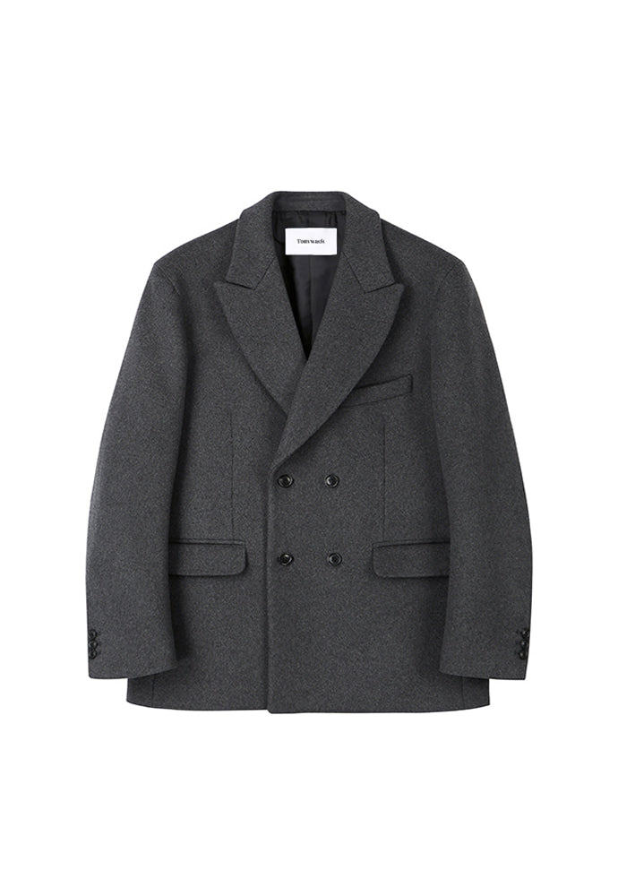 Tonywack - Rave Double Blazer (Charcoal (Cashmere Winter Fabric)) product image 5 | TRAB K-Fashion Australia
