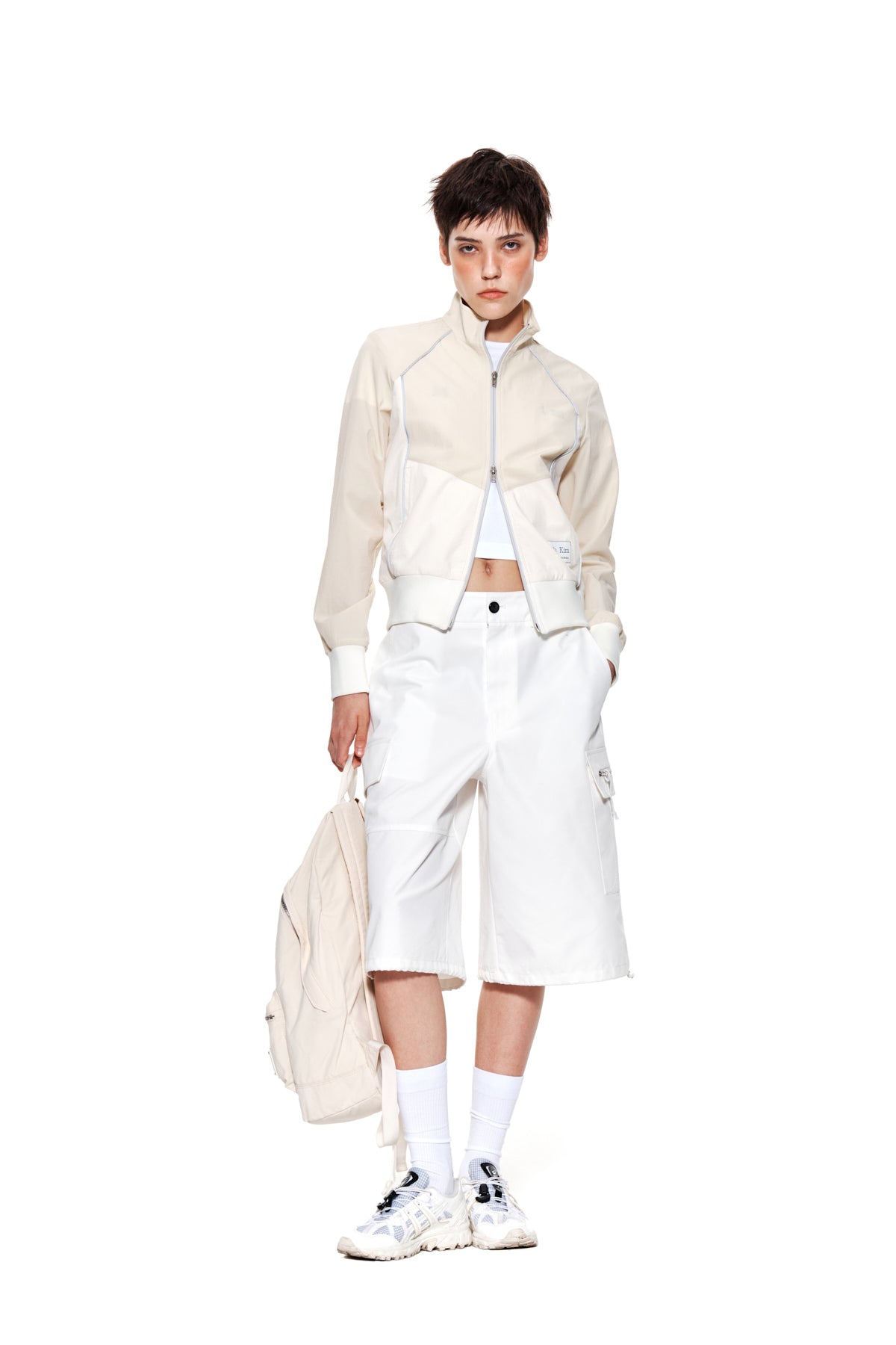 Matin Kim - Piping Track Jumper (Light Yellow) product image 8 | TRAB K-Fashion Australia