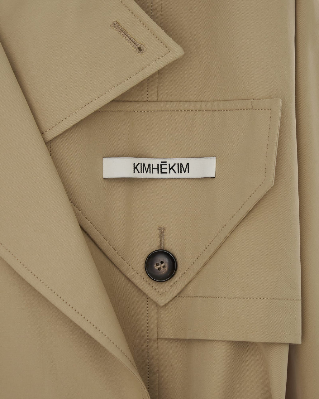 Kimhe Kim - One Pocket Oversized Trench Coat (Beige) product image 9 | TRAB K-Fashion Australia