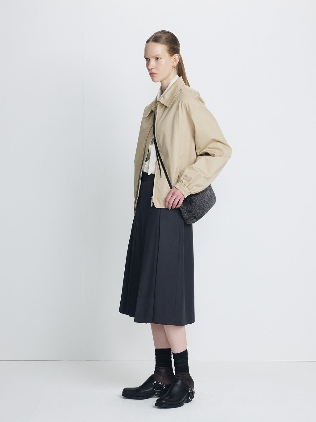 Tonywack - Cotton Twill Blouson Jacket (Beige) product image 2 | TRAB K-Fashion Australia