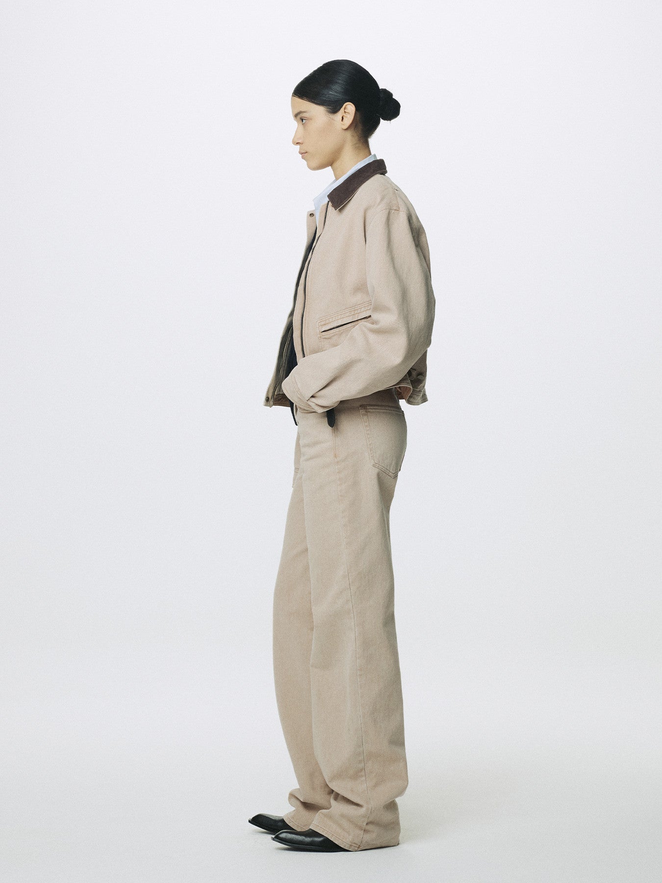 Tonywack - Washed Cotton Straight Pants (Washed Beige) product image 2 | TRAB K-Fashion Australia
