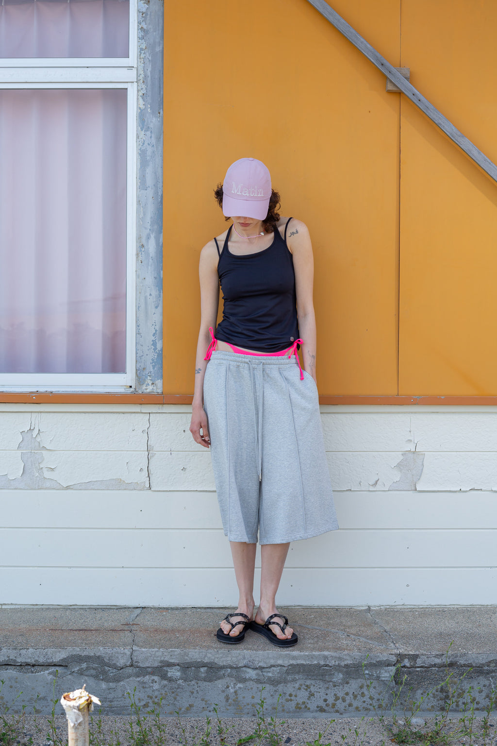 Matin Kim - String Halter Neck Tank Top (Black) product image 6 | TRAB K-Fashion Australia