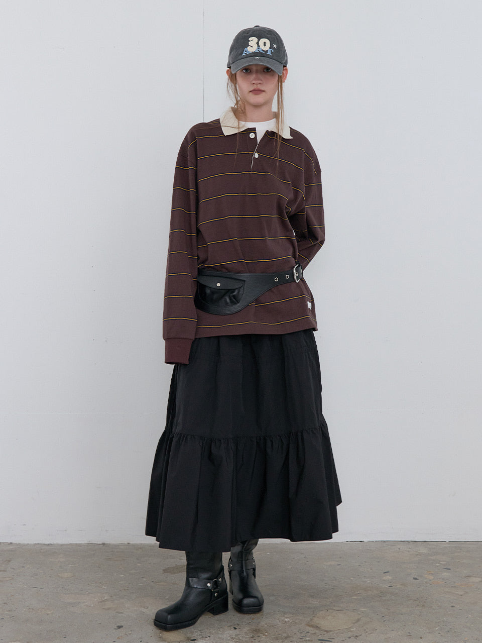 Kijun - Curve Belt Bag (Black) product image 3 | TRAB K-Fashion Australia