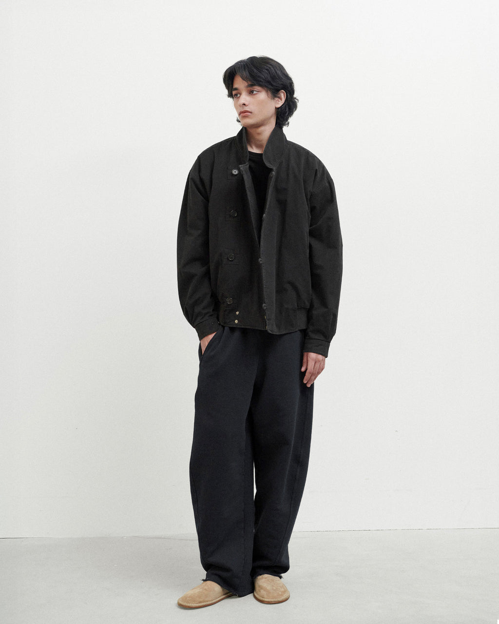 Brownyard - Double Layer Flight Jacket (Black) product image 1 | TRAB K-Fashion Australia
