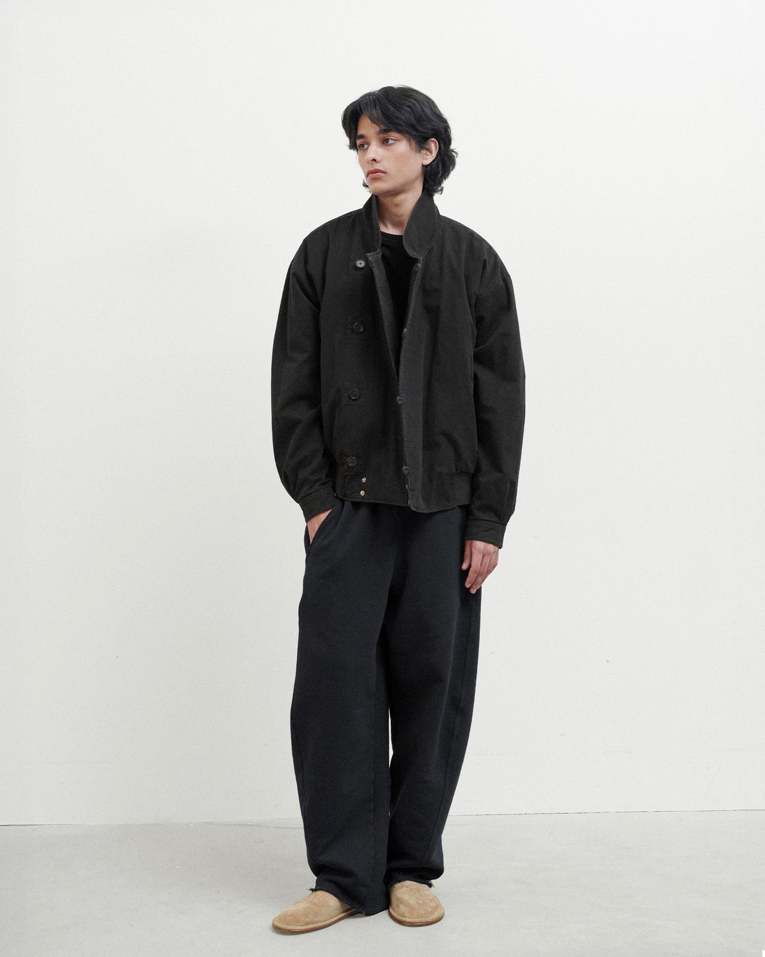 Brownyard - Double Layer Flight Jacket (Black) product image 1 | TRAB K-Fashion Australia