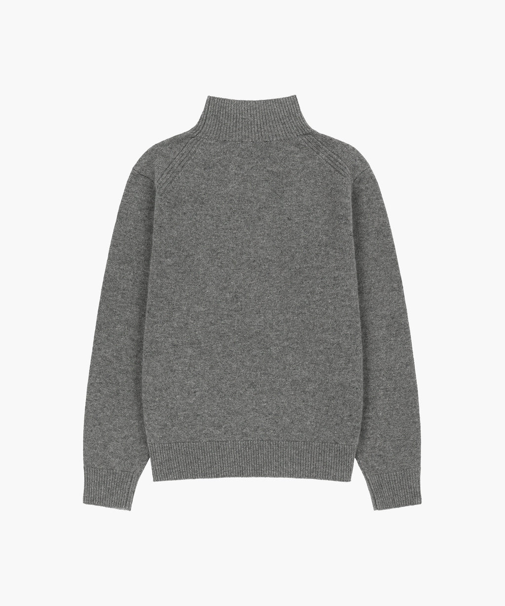 Marithe & Francois Girbaud - Premium Small Classic Logo Wool Turtle Neck Knit (Gray) product image 6 | TRAB K-Fashion Australia