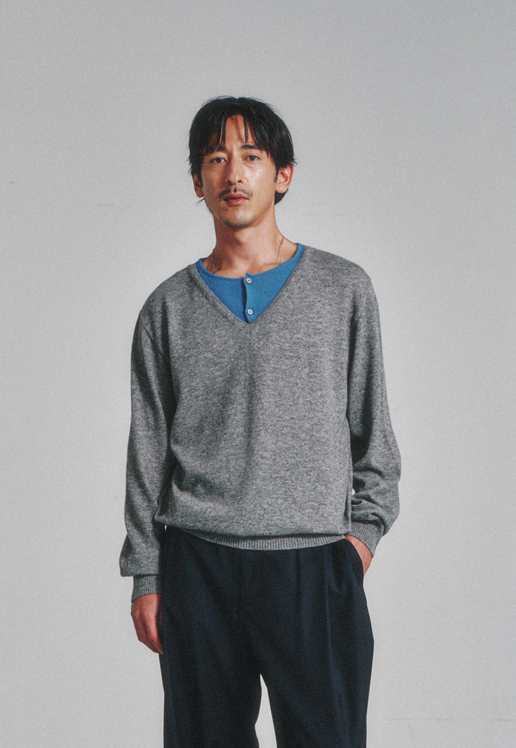 Art if acts - Union Henley (Grey/Blue) product image 4 | TRAB K-Fashion Australia