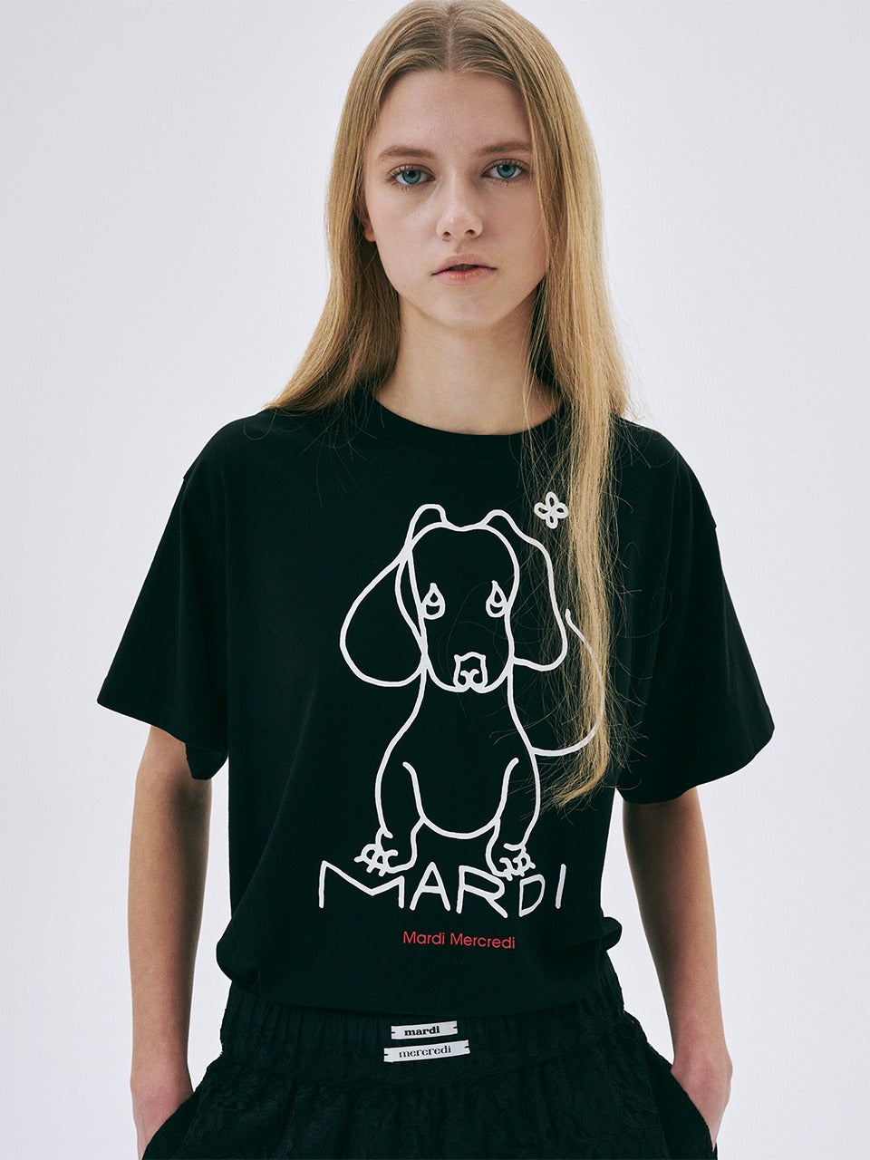 Mardi Mercredi - Tshirt Ddanji Ch.02 (Black White) product image 1 | TRAB K-Fashion Australia