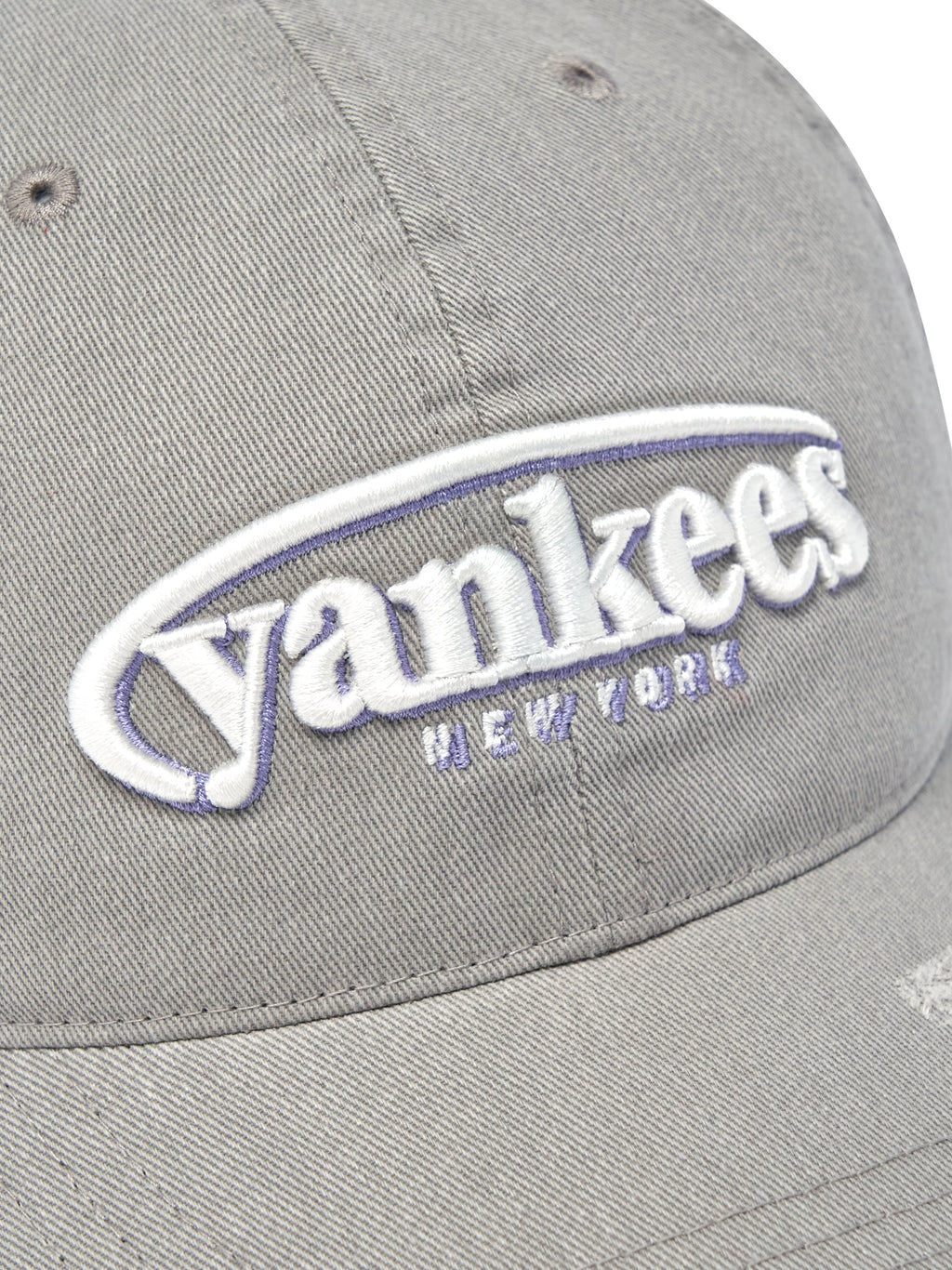 MLB Korea - MLB Vintage Damage Curve Logo Unstructured Ball Cap New York Yankees (Gray) product image 9 | TRAB K-Fashion Australia