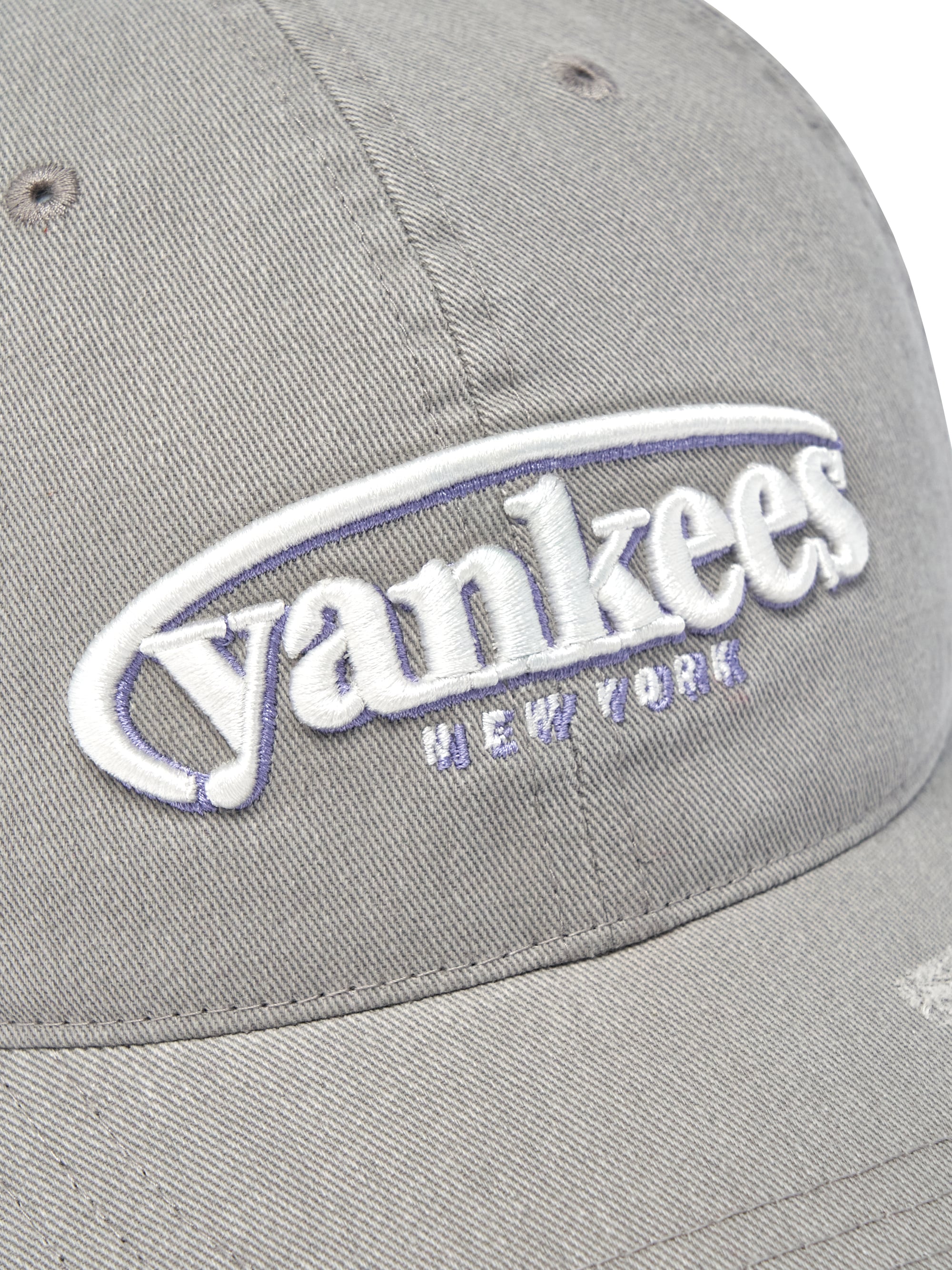 MLB Korea - MLB Vintage Damage Curve Logo Unstructured Ball Cap New York Yankees (Gray) product image 9 | TRAB K-Fashion Australia