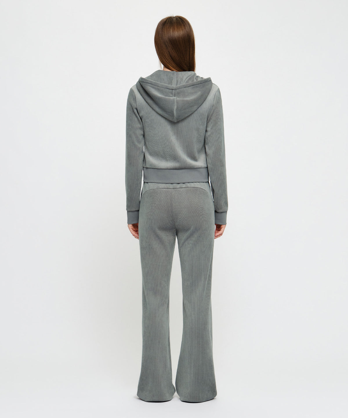 Marithe & Francois Girbaud - Slim Fit Velour Pants (Gray) product image 4 | TRAB K-Fashion Australia