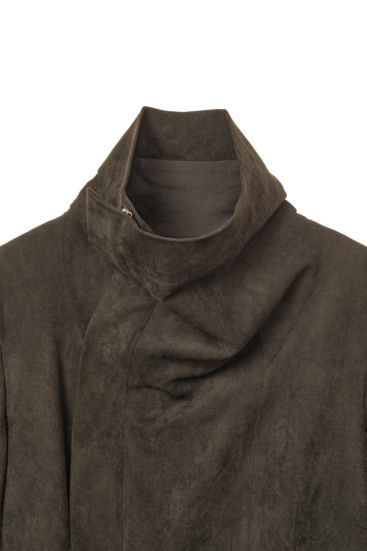 Deinet - Draped Scarf Jacket (Brown) product image 3 | TRAB K-Fashion Australia