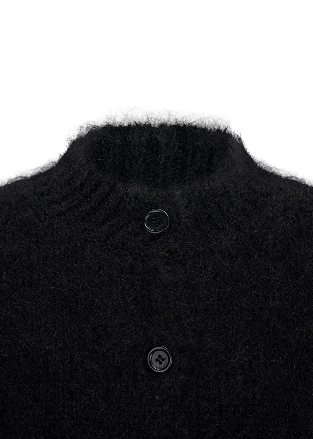 Amomento - mohair bulky cardigan (Black) product image 15 | TRAB K-Fashion Australia